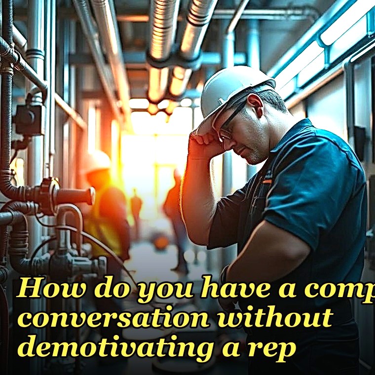 How do you have a comp conversation without demotivating a rep?