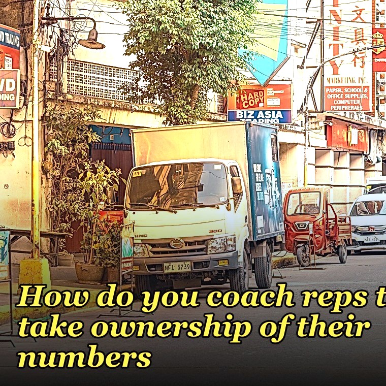 How do you coach reps to take ownership of their numbers?