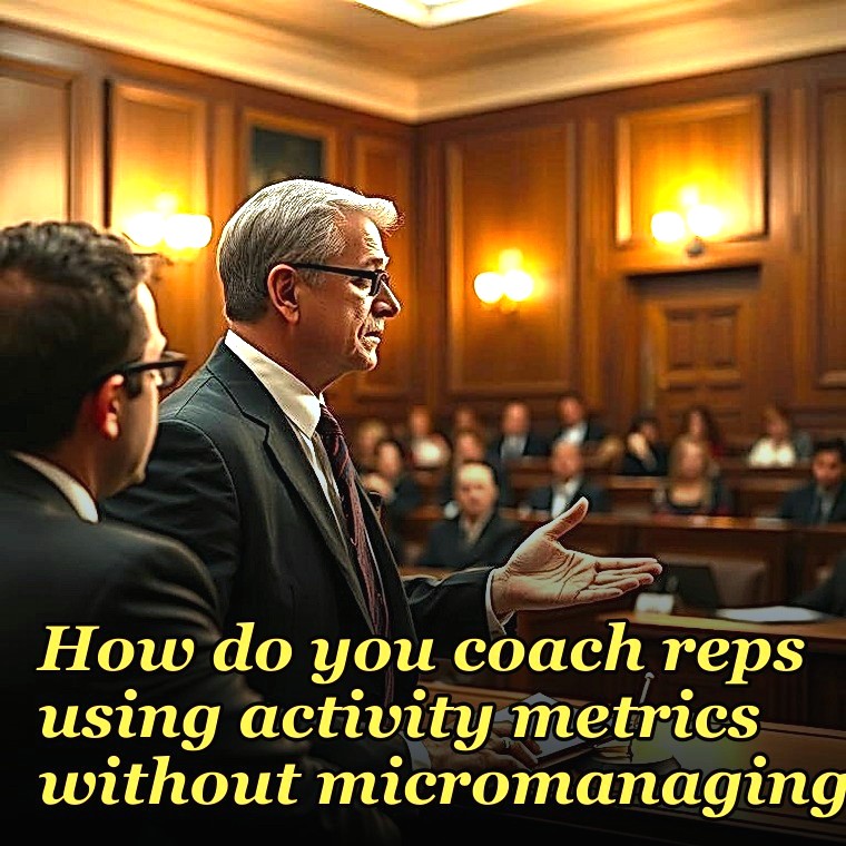 How do you coach reps using activity metrics without micromanaging?