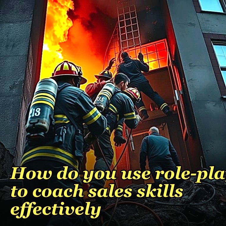How do you use role-play to coach sales skills effectively?