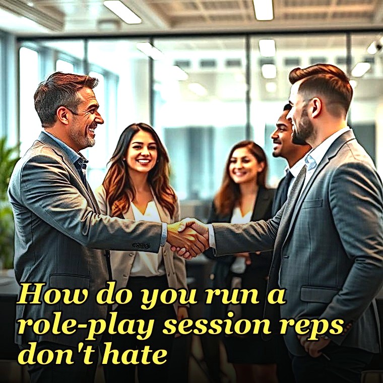 How do you run a role-play session reps don't hate?