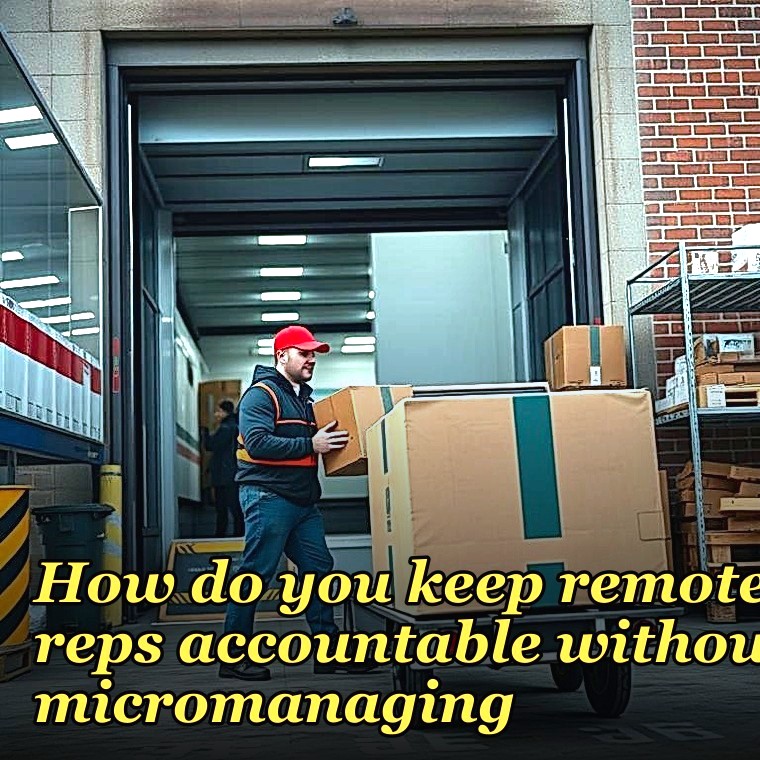 How do you keep remote reps accountable without micromanaging?