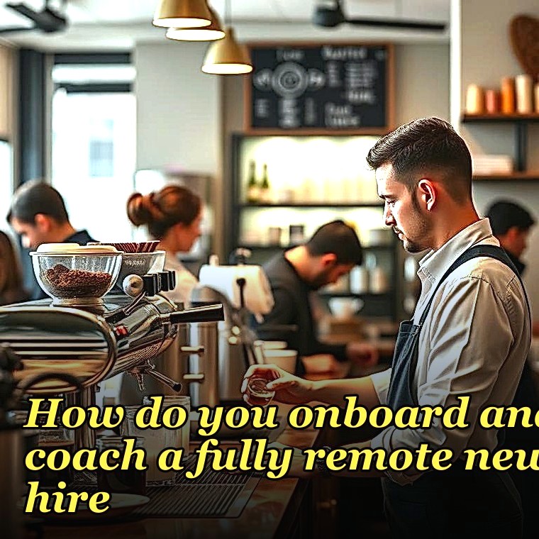 How do you onboard and coach a fully remote new hire?