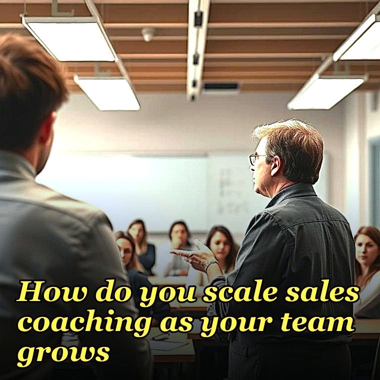 How do you scale sales coaching as your team grows?