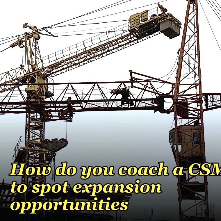 How do you coach a CSM to spot expansion opportunities?