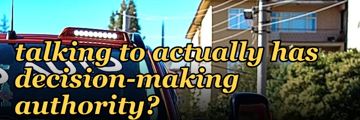 How do you validate that the person you are talking to actually has decision-making authority?