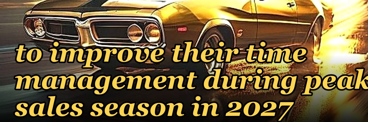 How do you coach a rep to improve their time management during peak sales season in 2027