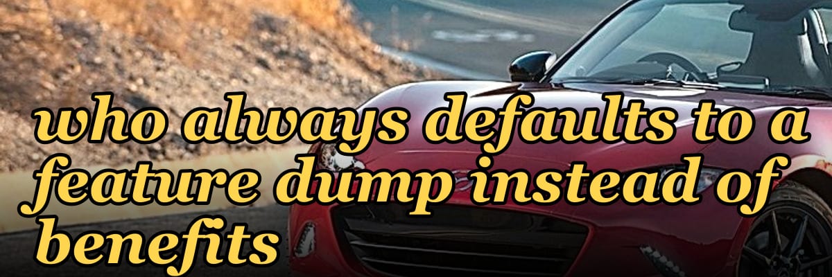 How do you coach a rep who always defaults to a feature dump instead of benefits
