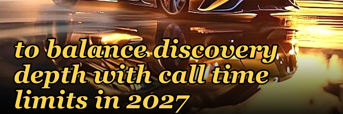 How do you coach a rep to balance discovery depth with call time limits in 2027