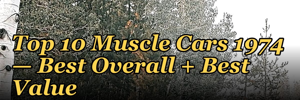 Top 10 Muscle Cars 1974 — Best Overall + Best Value