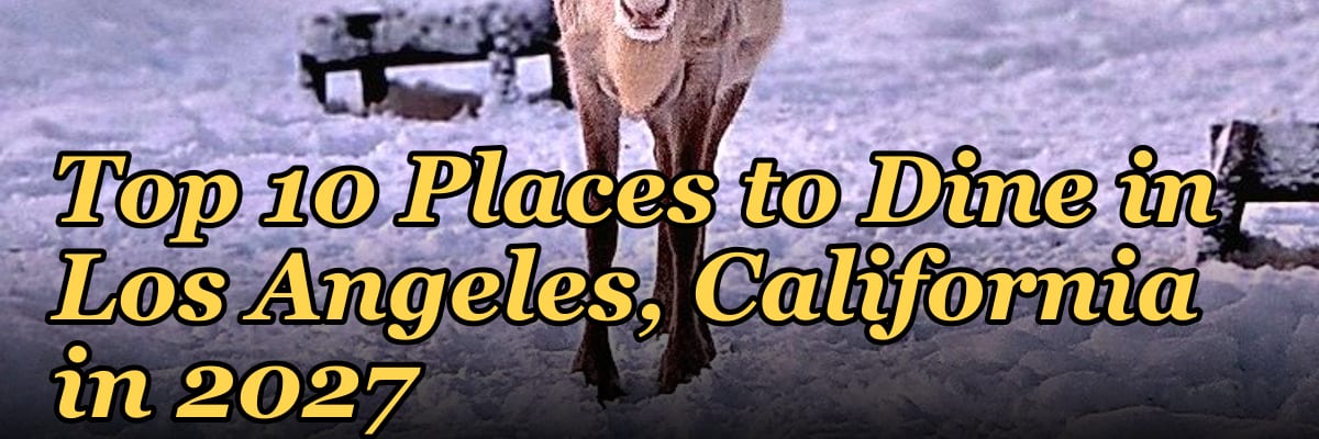 Top 10 Places to Dine in Los Angeles, California in 2027