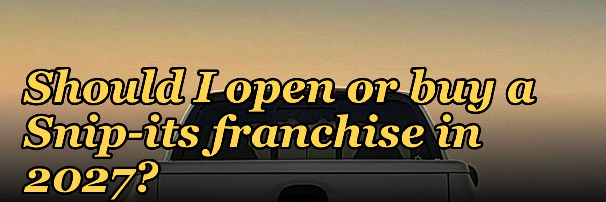 Should I open or buy a Snip-its franchise in 2027?