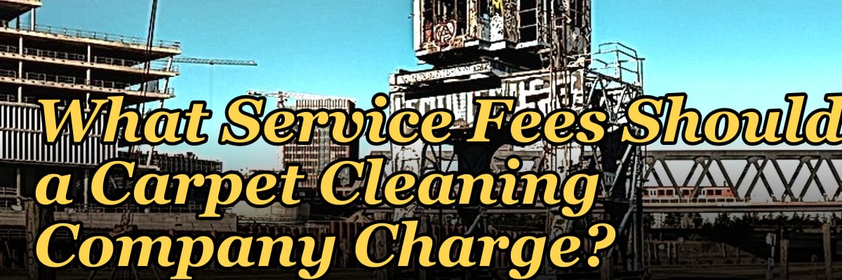 What Service Fees Should a Carpet Cleaning Company Charge?