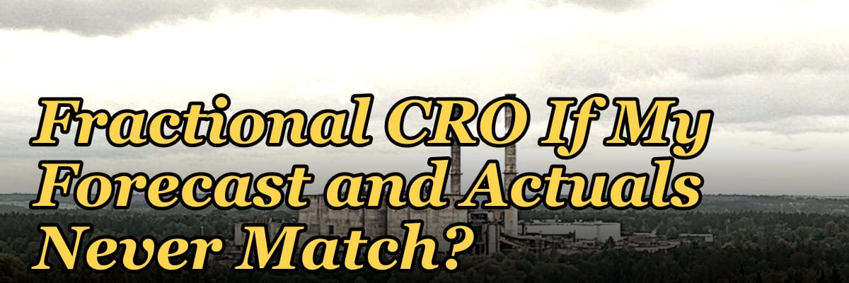 Should I Hire a Fractional CRO If My Forecast and Actuals Never Match?