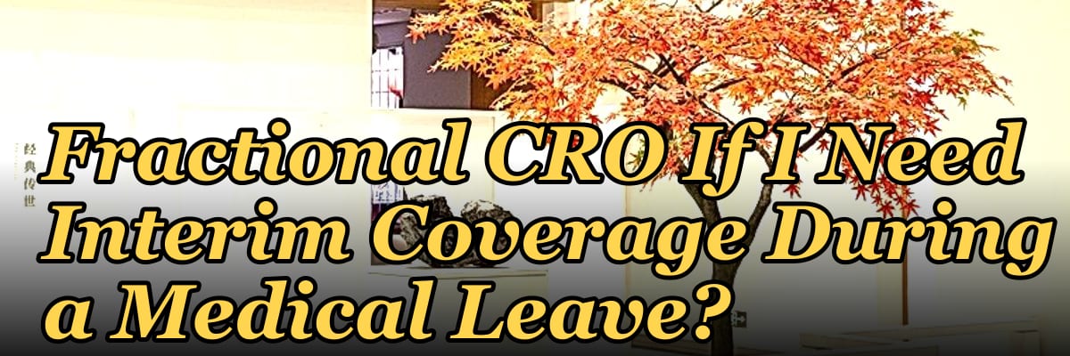 Should I Hire a Fractional CRO If I Need Interim Coverage During a Medical Leave?