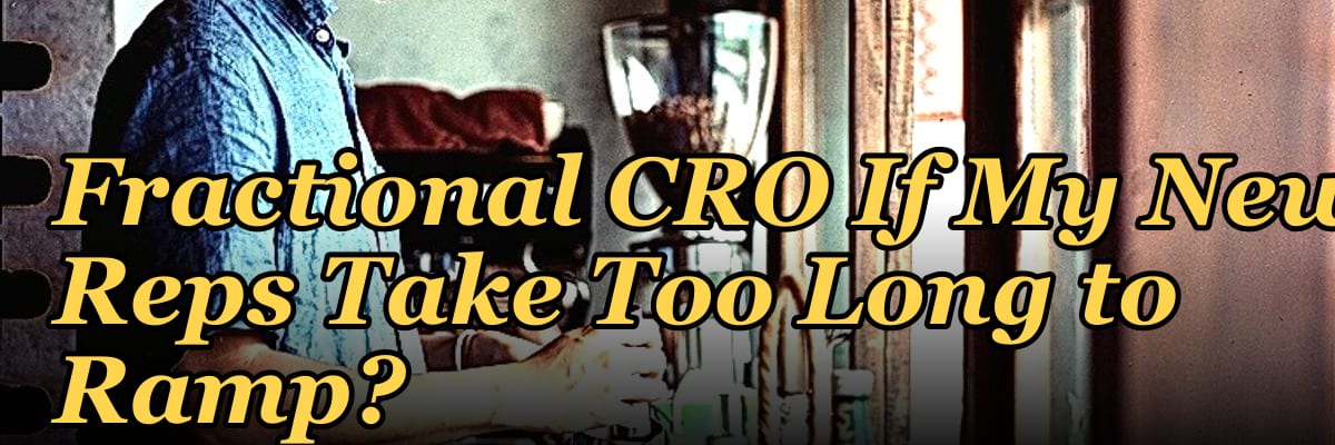 Should I Hire a Fractional CRO If My New Reps Take Too Long to Ramp?