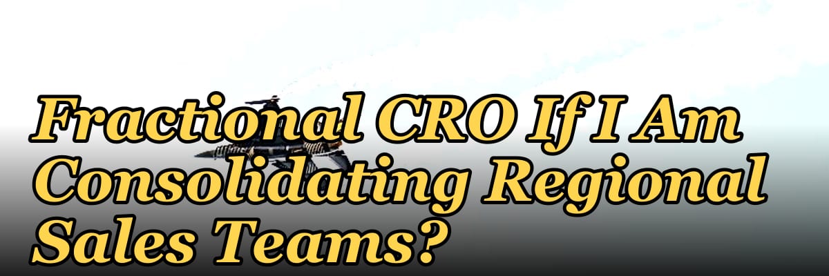 Should I Hire a Fractional CRO If I Am Consolidating Regional Sales Teams?