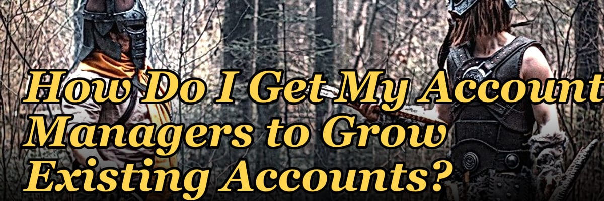 How Do I Get My Account Managers to Grow Existing Accounts?