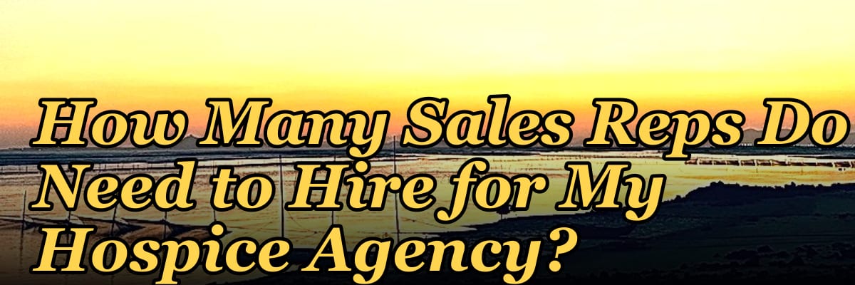 How Many Sales Reps Do I Need to Hire for My Hospice Agency?
