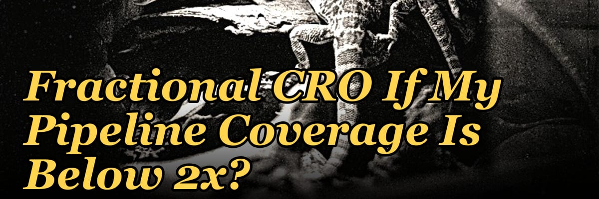 Should I Hire a Fractional CRO If My Pipeline Coverage Is Below 2x?