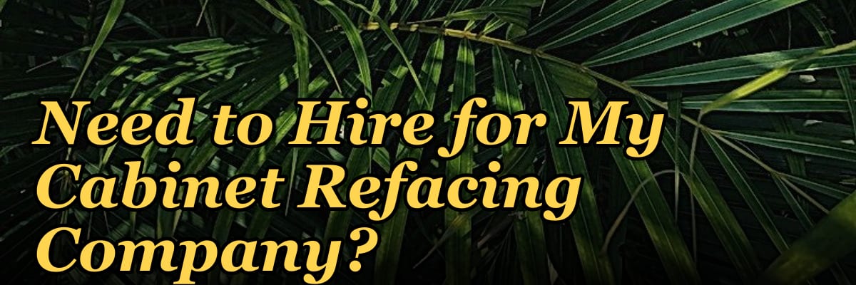 How Many Sales Reps Do I Need to Hire for My Cabinet Refacing Company?