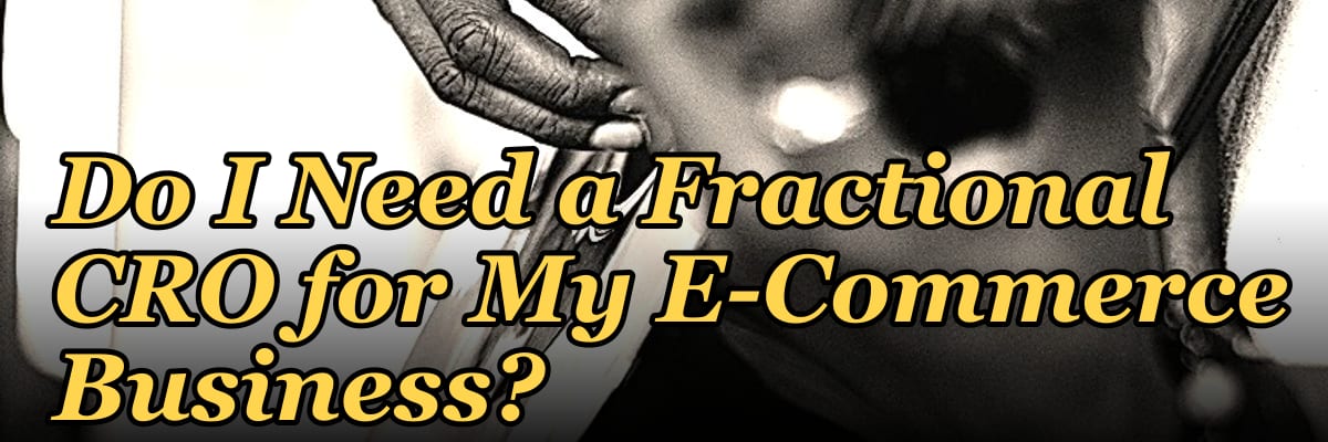 Do I Need a Fractional CRO for My E-Commerce Business?