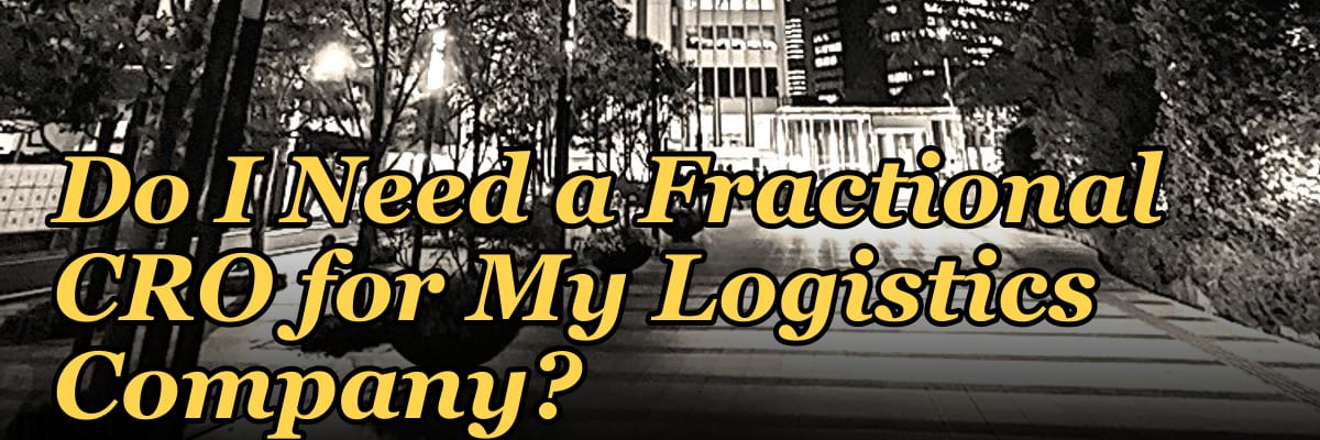 Do I Need a Fractional CRO for My Logistics Company?