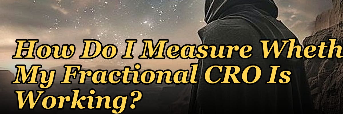 How Do I Measure Whether My Fractional CRO Is Working?