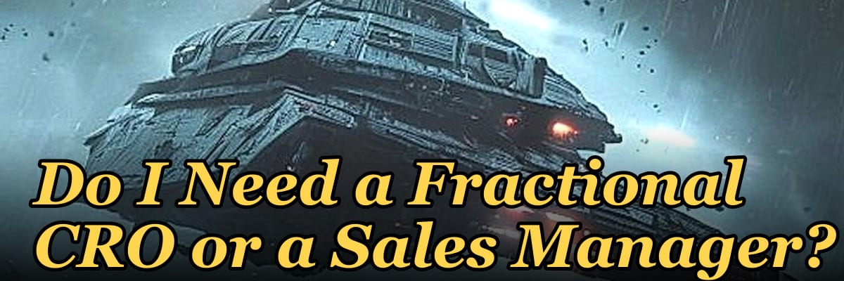 Do I Need a Fractional CRO or a Sales Manager?