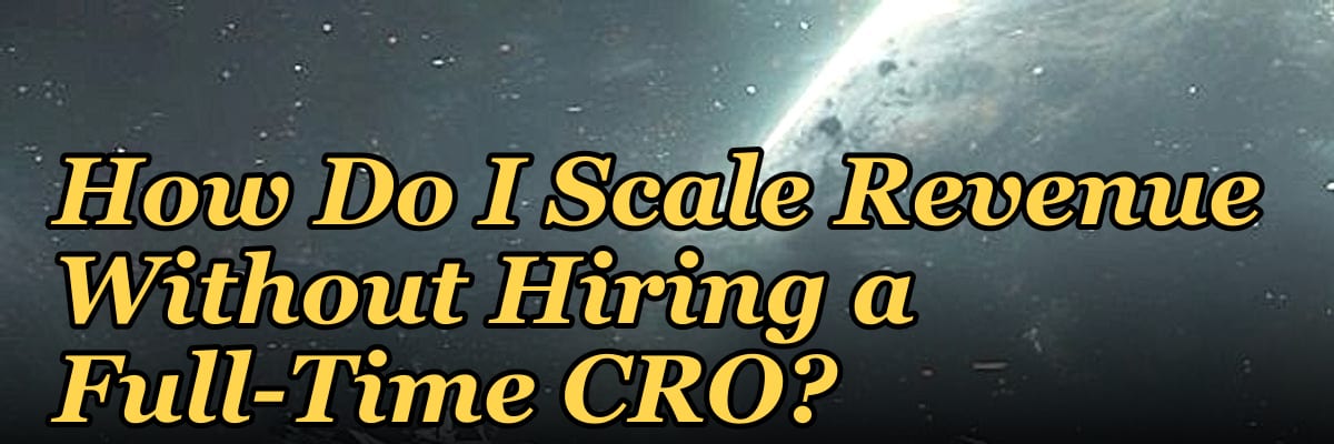 How Do I Scale Revenue Without Hiring a Full-Time CRO?