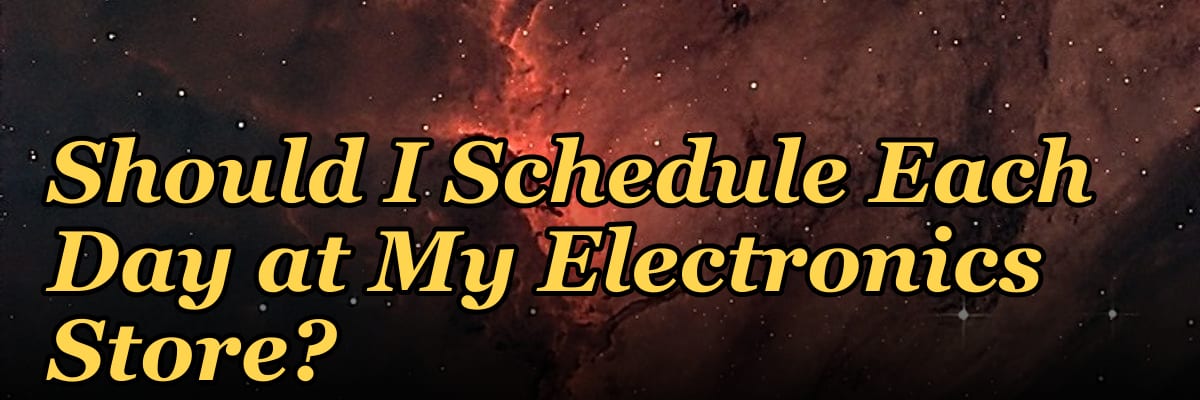 How Many Salespeople Should I Schedule Each Day at My Electronics Store?