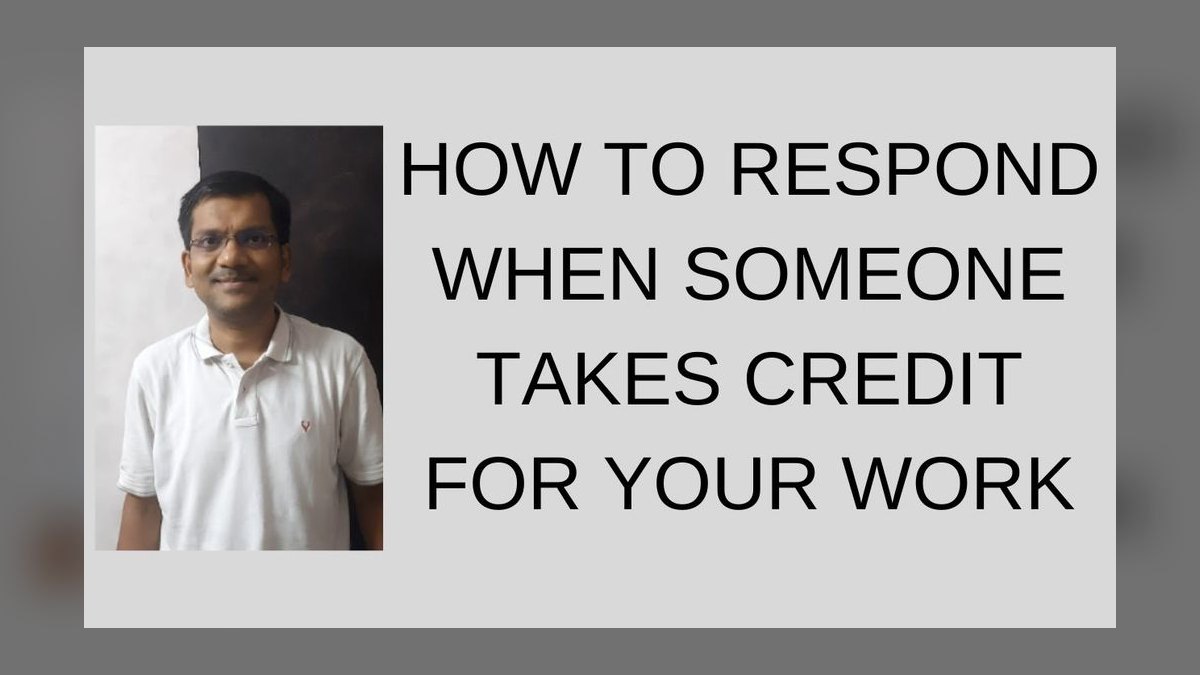 How to handle a coworker who takes credit for your work — figure 8