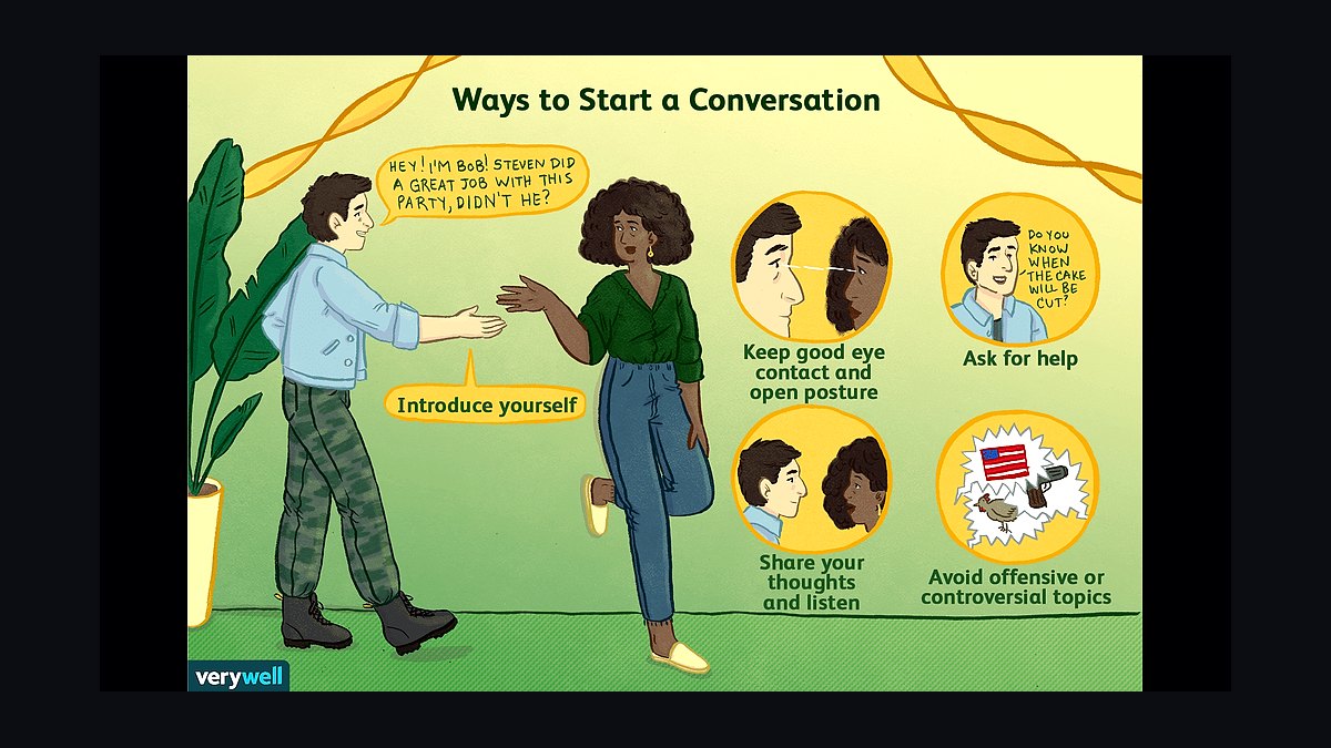 How do I start a conversation with someone I admire at a networking event in 2027