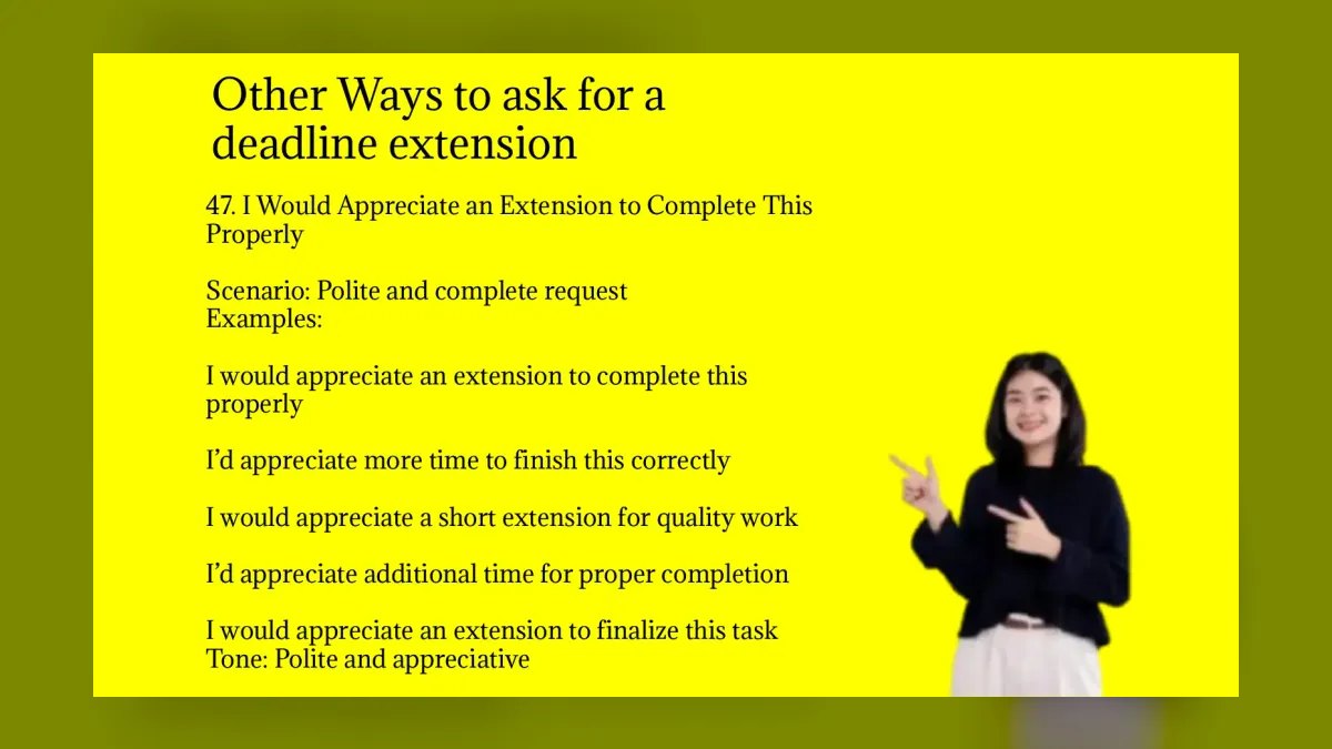 How to ask for a deadline extension without looking unreliable — figure 1