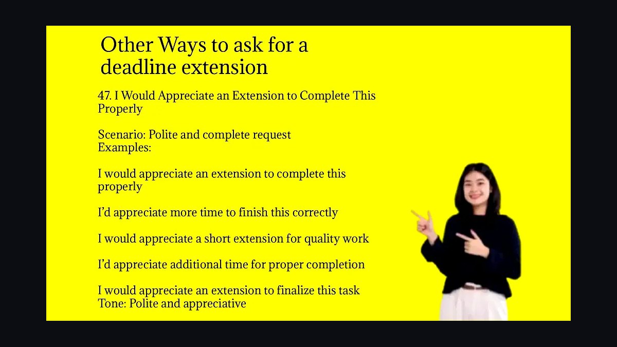 How to ask for a deadline extension without looking unreliable in 2027