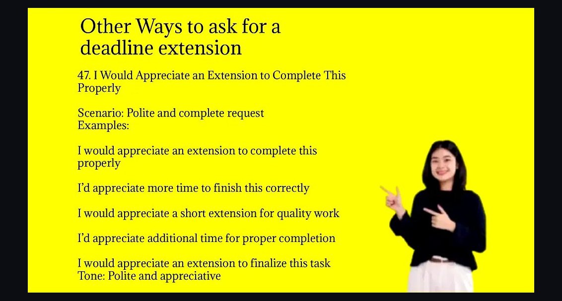 How to ask for a deadline extension without looking unreliable in 2027