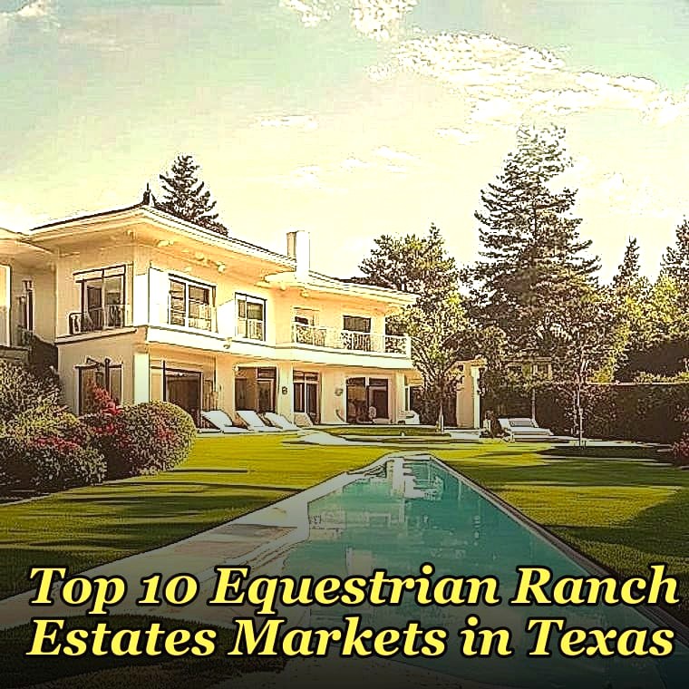 Top 10 Equestrian Ranch Estates Markets in Texas