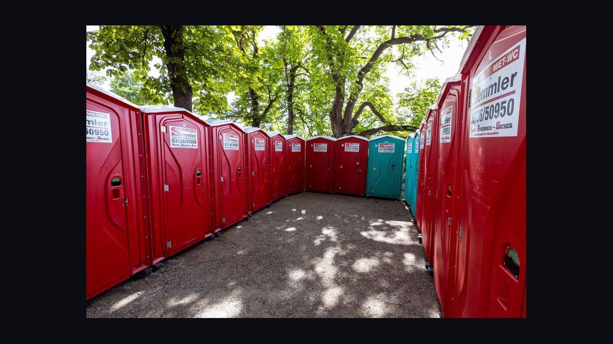 How many portable restrooms do the 10 largest music festivals in the world provide in 2027 — figure 9