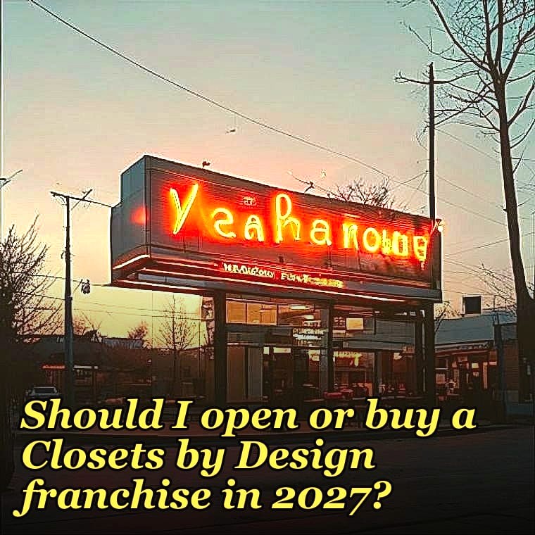 Should I open or buy a Closets by Design franchise in 2027?