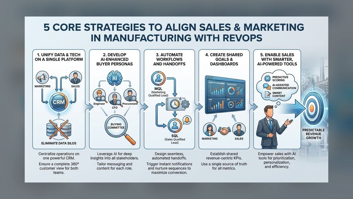 How does RevOps align marketing, sales, and customer success teams in 2027?