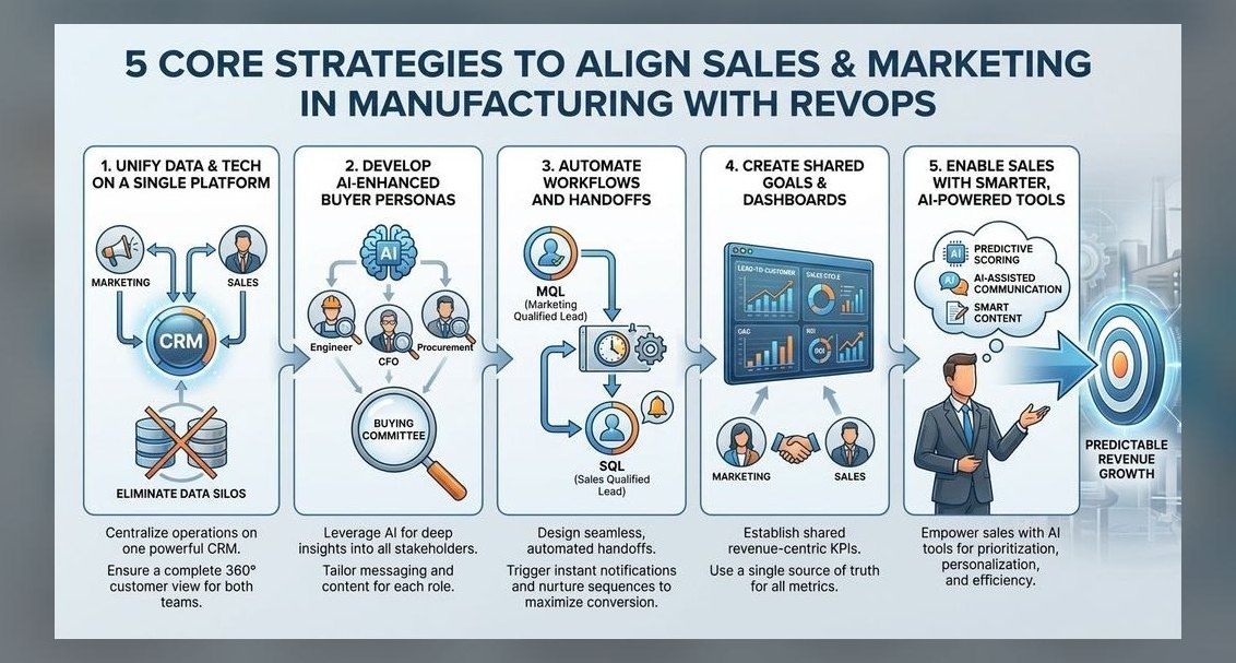 How does RevOps align marketing, sales, and customer success teams in 2027?