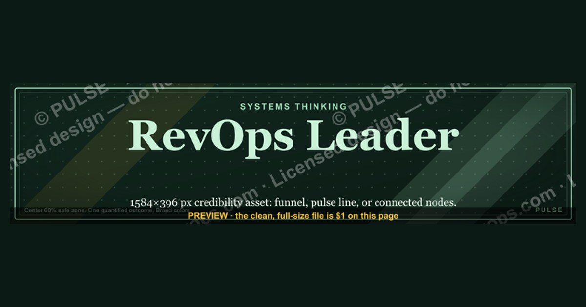 RevOps Leader — LinkedIn Banner