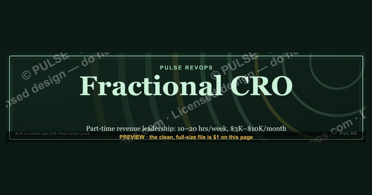 Fractional CRO — LinkedIn Banner — figure 1
