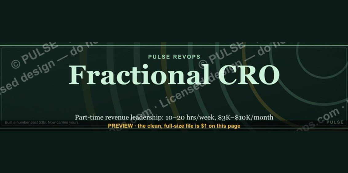 Fractional CRO — LinkedIn Banner