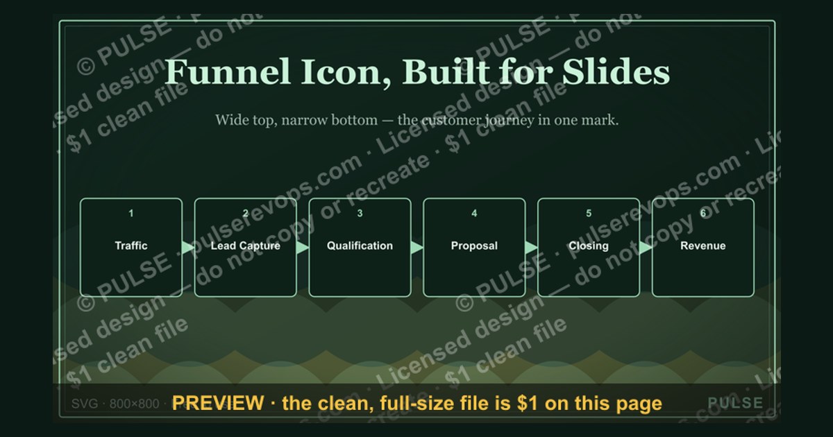 Sales Funnel — Icon / Clip Art — figure 1