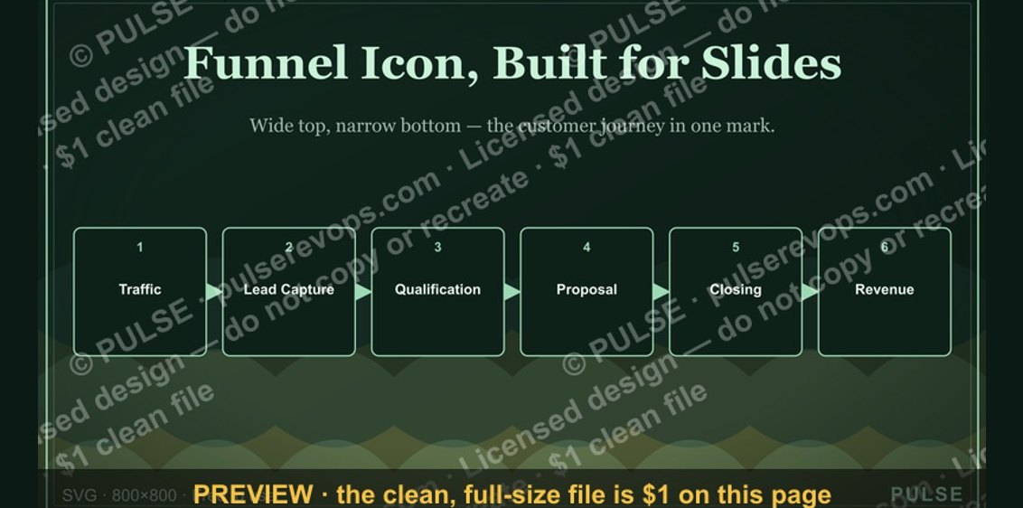 Sales Funnel — Icon / Clip Art