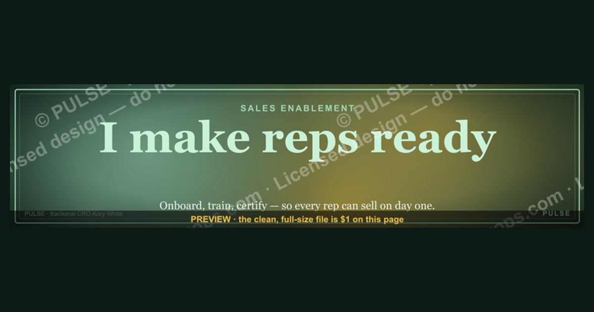 Sales Enablement — LinkedIn Banner