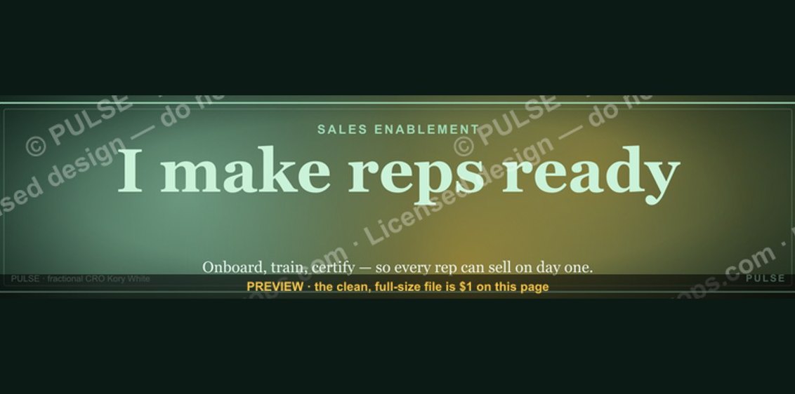 Sales Enablement — LinkedIn Banner