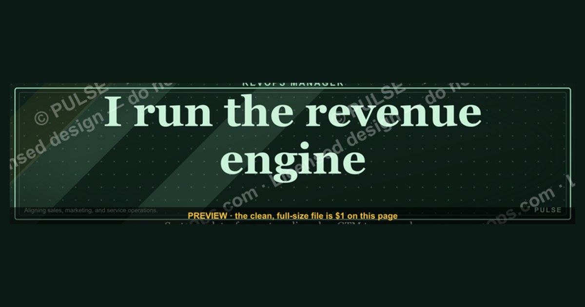 RevOps Manager — LinkedIn Banner