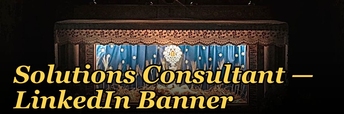 Solutions Consultant — LinkedIn Banner